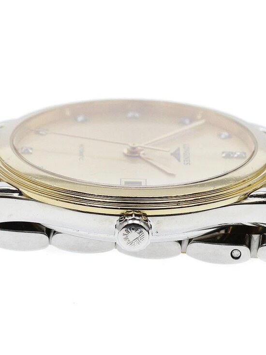 LONGINES Flagship L4.774.3 Date 12P diamond gold Dial Automatic Men\'s_914329 main image 8